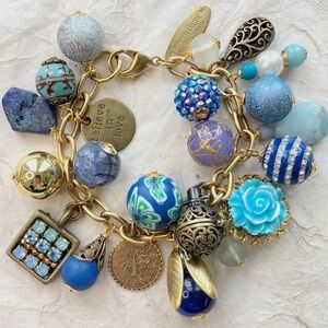 Lenora Dame chunky sail away with me chunky bauble charm handmade bracelet New
